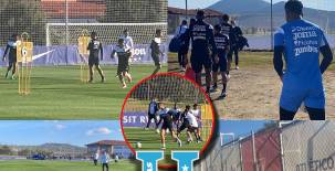 José Francisco Molina finalizó su primer entrenamiento como director técnico de la Selección de Honduras: fue muy intenso y con tres nuevos 'fichajes'; así fue la práctica de la Bicolor en España. (FOTOS: Mario Figueroa)