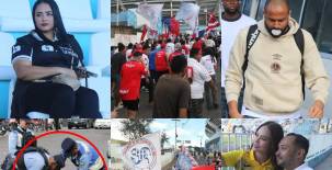 Hermosas aficionadas engalanan el Estadio Nacional, la Ultra Fiel puso el ambiente en la previa y la Policía Nacional capturó a aficionado en la previa del Olimpia vs Real España. (FOTOS: David Romero y Estalin Irías)