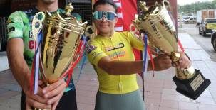 Karen Amaya y Héctor Menéndez fueron los ganadores en las principales categorías de la compentencia. (FOTO: Estalin Irías)