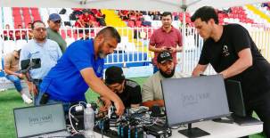 La capacitación del FVS se desarrolla en el estadio Nacional Chelato Uclés con las autoridades de FFH, Liga, FIFA y árbitros. Foto cortesía Liga Hondubet.