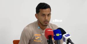 Edwin Rodríguez es uno de los jugadores de experiencia en la Selección de Honduras en este juego amistoso frente a Perú. Foto Mario Figueroa.