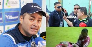 Javier López tocó diferentes puntos luego de la victoria de Motagua sobre Olancho FC. Fotos David Romero.