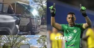 Denovan Torres, portero del Juticalpa, sufre aparatoso accidente en Danlí, El Paraíso