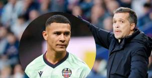 Luis Castro, técnico del Levante, lamentó la derrota y aclaró la no participación del hondureño Kervin Arriaga ante Real Madrid. Foto EFE.