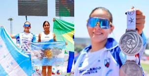 Andrea Hernández demuestra con orgullo las medallas que ha conquistado en Chile. Fotos Andrea Hernández.