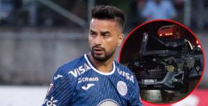 Droopy Gómez sufrió un accidente cuando se trasladaba a Tegucigalpa: lo acompañaban dos futbolistas más del Ciclón Azul.