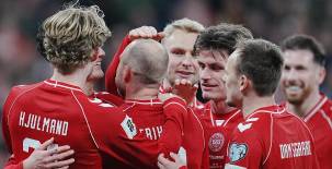 Dinamarca liquida a Macedonia del Norte en 10 minutos y sueña con ir al Mundial de United 2026