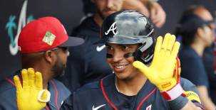 Mauricio Dubón cuenta con 29 imparables en la presente temporada con los Bravos de Atlanta. Foto cortesía Braves.