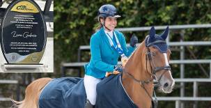 La hondureña Lara Gabrie es la mejor atleta del ecuestre en Honduras y recientemente ganó medalla de plata en los pasados Juegos Centroamericanos; ahora se prepara para ir a los Centroamericanos y del Caribe.