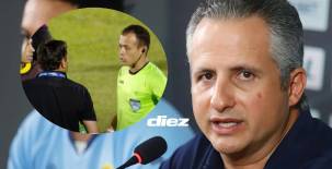 El presidente de Real España, Elías Burbara, confía plenamente en el trabajo que realiza Jeaustin Campos. Foto Héctor Paz.