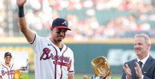 Bravos de Atlanta le rindió homenaje por su segundo Guante de Oro, conquistado en 2025 con los Astros de Houston. Fotos Braves.