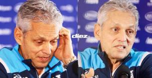 Reinaldo Rueda compareció hoy en la conferencia de prensa desarrollada en San José. Fotos Mauricio Ayala y Yosep Amaya.