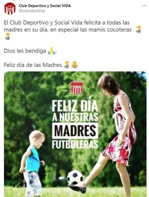 Clubes hondureños y personalidades felicitan a las madres en su día especial