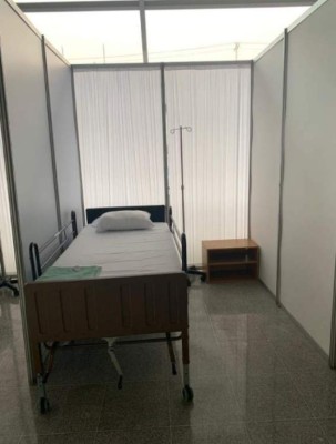 Polideportivo de la UNAH listo para recibir pacientes con coronavirus en Honduras