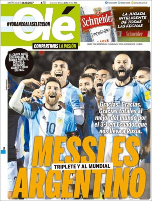 ¡EMOTIVAS! Así amanecieron las portadas tras disputarse la última fecha para Rusia 2018