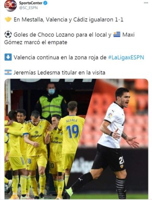 'Brutal chilena del Choco Lozano”: Lo que dice la prensa en España tras el gol del catracho