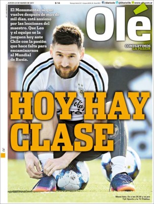 Portadas de Hoy: Partidazos en la eliminatoria de Conmebol