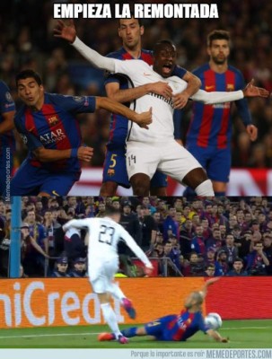 ¡Los memes que dejó la épica remontada del Barcelona ante PSG!