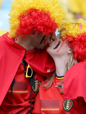 Las mejores imágenes del juego Russia vs Bélgica
