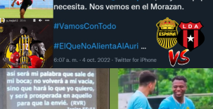 Real España - Liga Deportiva Alajuelense se miden este miércoles a las 7 de la noche en el Estadio Francisco Morazán de San Pedro Sula.