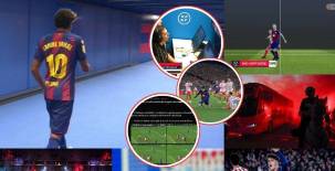 En fotos: el incidente que pasó en el Camp Nou, la tristeza de los jugadores del Barcelona, los nervios del Atlético de Madrid y el VAR volvió a ser protagonista.