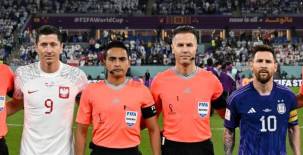 Junto a Messi y Lewandowski: árbitro hondureño Saíd Martínez apareció en su sexto partido del Mundial de Qatar