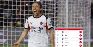 Milán sigue vivo gracias a Luka Modric: así marcha la tabla de de la Serie A luego del triunfo ante el peor equipo de Italia