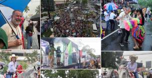 Los sampedranos se delitaron esta tarde con el desfile de carroazas, que no se celebraba desde el 2020. (Fotos redes sociales)
