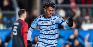 Alenis Vargas y su celebración tras marcar su primer gol en la MLS.