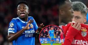 El duelo entre el Benfica y el Real Madrid dejó un picante episodio en el terreno de juego. Los protagonistas de la noche: Vinicius y Gianluca Prestianni, que desataron el escándalo en la Champions.