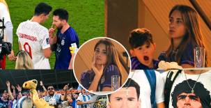 Argentina clasificó a los octavos de final del Mundial de Qatar y los tres hijos de Leo Messi estuvieron presente y la preciosa esposa Antonella.