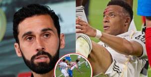 Álvaro Arbeloa, entrenador del Real Madrid, cargó duramente contra el arbitraje por esa acción sobre Mbappé en el área.