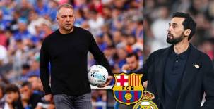 Hansi Flick se mostró feliz por el triunfo logrado este sábado contra el Getafe