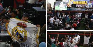 Los aficionados del Real Madrid disfrutaron de una fiesta Radio House, Casa Campo, donde se dieron cita para ver la final de la Champions.