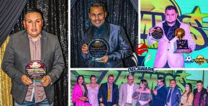 El deporte amateur de Estados Unidos tuvo su gala para destacar a los mejores organizadores de los torneos deportivos y los medios deportivos. Fotos Cortesía Zona Gol.