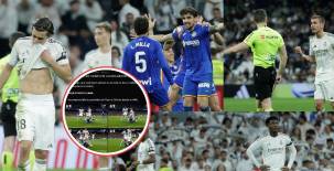 EN FOTOS: Getafe silenció al Bernabéu, el golazo de Satriano, la terrible agresión de Rudiger, jugador del Real Madrid es expulsado por primera vez y el error del VAR.