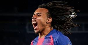 Gracias a un doblete de Koundé, Barcelona triunfa ante un aguerrido Eintracht Frankfurt en la Champions League