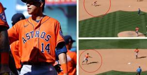 Buena labor en defensa: Mauricio Dubón hace su debut con los Astros de Houston en paliza a los Nacionales