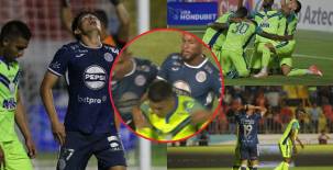 Motagua cayó 1-2 ante Olancho FC y se complica la vida entera en las Triangulares del Clausura 2026. La ley del ex se hizo presente. Fotos: David Romero y José Anibal Vázquez.