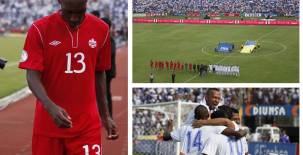 Jugadores de Canadá recuerdan la amarga tarde que vivieron en San Pedro Sula el 16 de octubre de 2012 cuando cayeron goleados 8-1 ante Honduras en el Olímpico. Fotos DIEZ