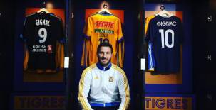Con esta imagen Gignac anunció la noticia de su renovación con el conjunto de Tigres hasta el 2025.
