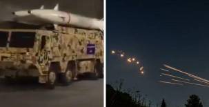 Irán ha compartido un video de los vehículos aéreos no tripulados y misiles utilizados en el ataque contra Israel este sábado.