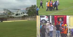 ¡Tuvieron que correr a los camerinos! La razón por la que helicóptero tuvo que aterrizar en pleno partido de Liga de Ascenso