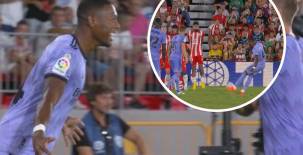 El austriaco entró y pidió el balón para ejecutar el tiro libre, Benzema que lo iba a hacer se lo dejó y el resultado fue un tremendo golazo ante el Almería.