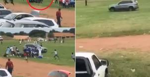 Un fanático intentó atropellar al silbante en las categorías inferiores del fútbol sudafricano.