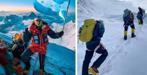 ¡Se quedó sin oxígeno! Hondureño Ronald Quintero nos revela el dramático camino para escalar el Everest