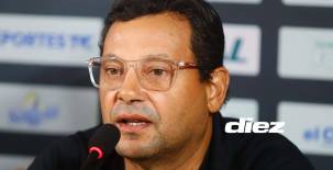 Jeaustin Campos dio una extensa conferencia de prensa donde habló de toda las situaciones que invaden a Real España. Foto: Héctor Paz