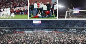¿Cómo se celebra una clasificación a la Eurocopa por primera vez en su historia? Georgia es un claro ejemplo. Locura total tras el triunfo en penales ante Grecia. Fotos: AFP.