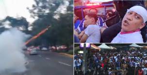 Caos en Guatemala: aficionados de Municipal y Olimpia se enfrentan en las afueras del estadio previo al partido por Liga Concacaf
