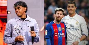 El astro del Barcelona, ganador del Laureus al Mejor Deportista Joven, habla en rueda de prensa sobre su galardón, Messi y el Mundia